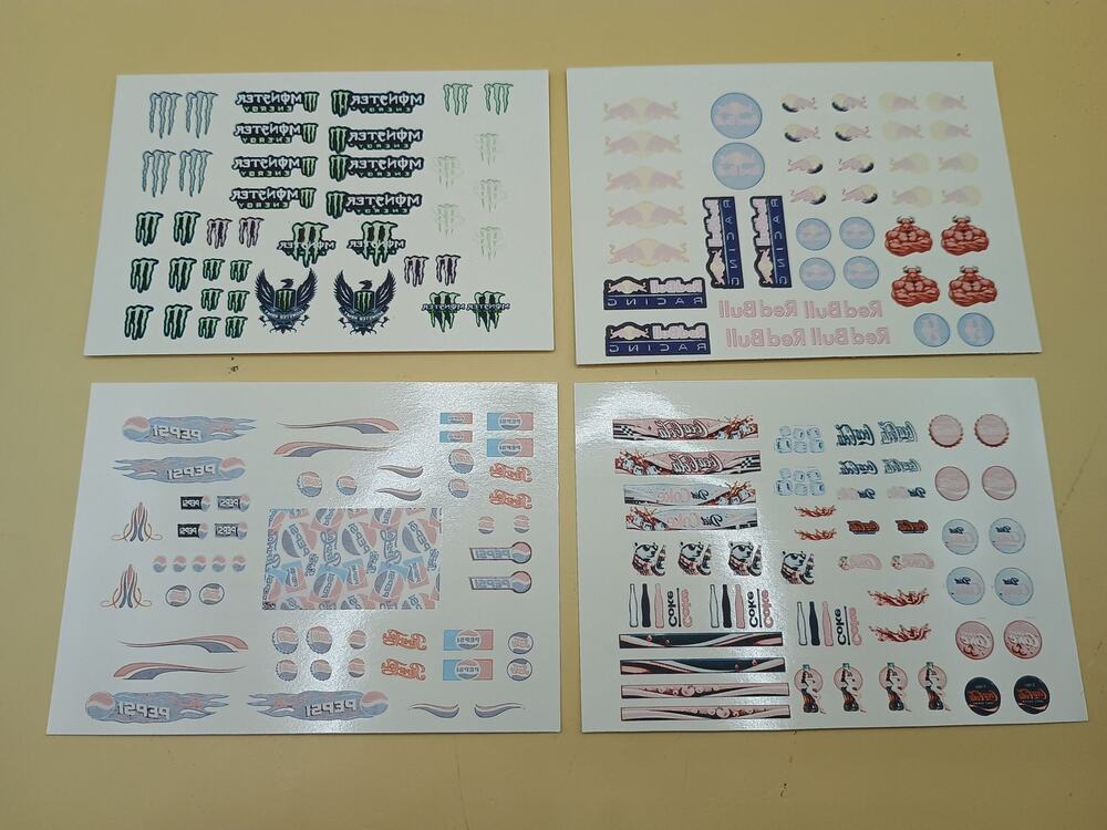 Beverage 1:64 Waterslide Decals Set - Universal 1:64 Sized